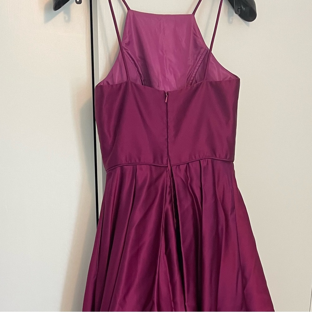 Betsy & Adam magenta dress